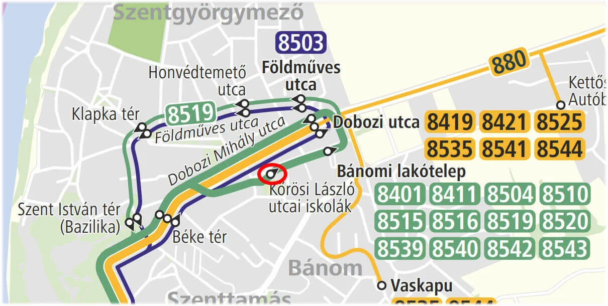 packeta csomagpont megközelítése busszal