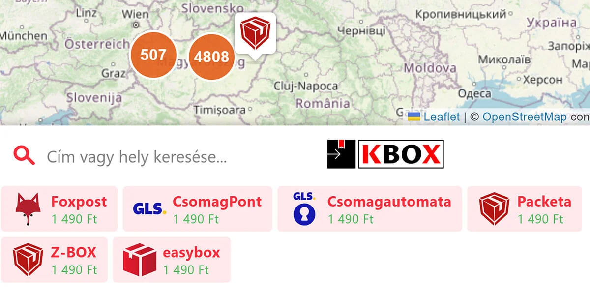 szállítási lehetőségek kbox